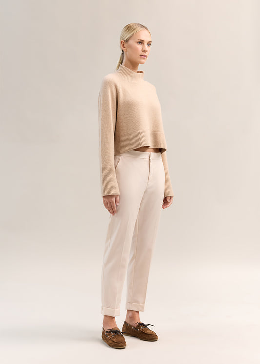 Elise Slim Trouser Ecru