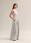 Basel Knit Tank Silver