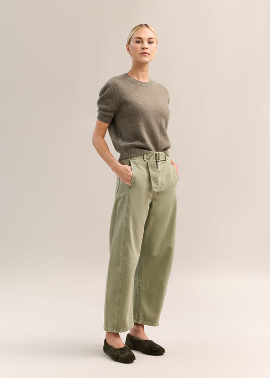 Dover Short Sleeve Knit Khaki Marle