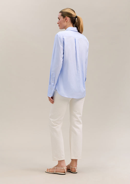 Theodore Tuxedo Shirt Oxford Blue