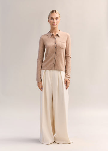 Dene Knit Shirt Sand Marle