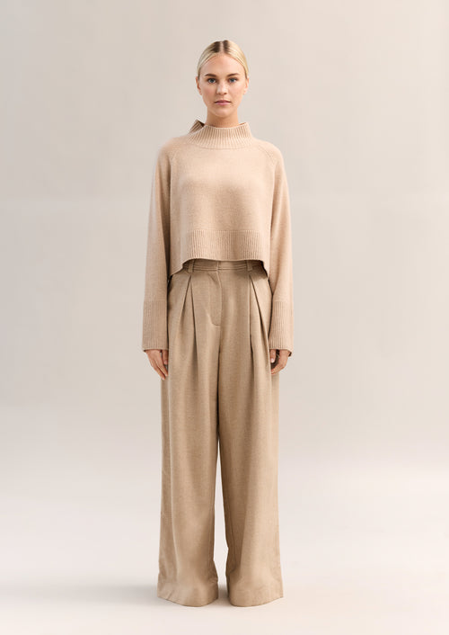 Murano Pant Biscuit Herringbone