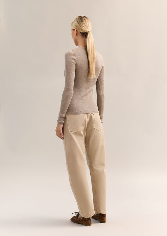 Basel Knit Top Mink Marle