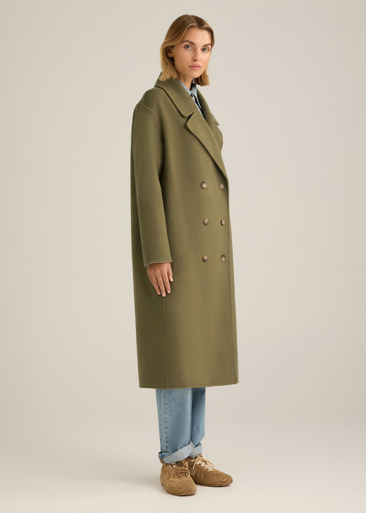 Faye DB Wool Coat Khaki
