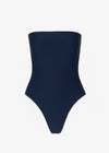 C Design Strapless Maillot Navy