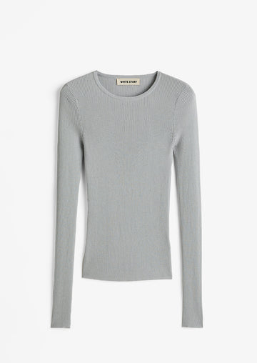 Basel Knit Top Silver