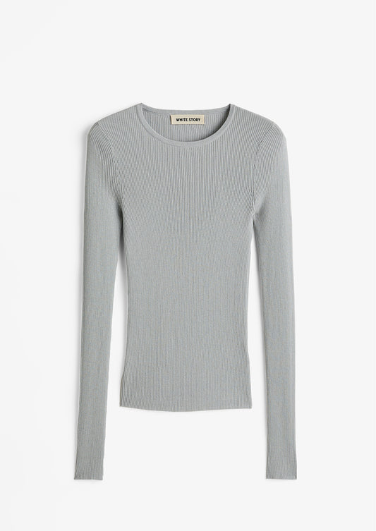 Basel Knit Top Silver