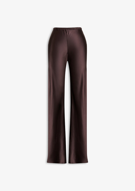 Tori Silk Pant Bitter Chocolate