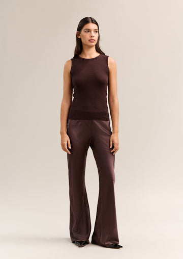 Basel Knit Tank Bitter Chocolate