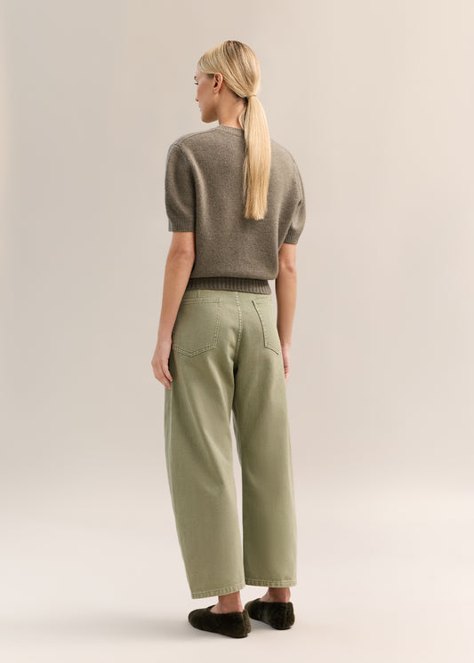 Dover Short Sleeve Knit Khaki Marle