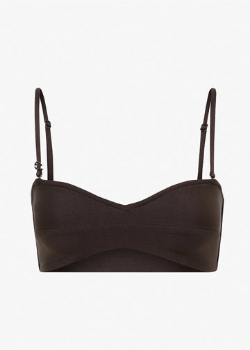 C Design Bandeau Bikini Top Seppia Brown