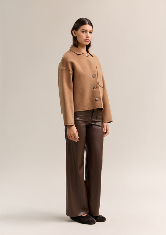 Gemma Wool Jacket Cognac