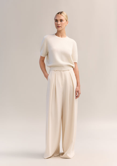Dover Short Sleeve Knit Ivory