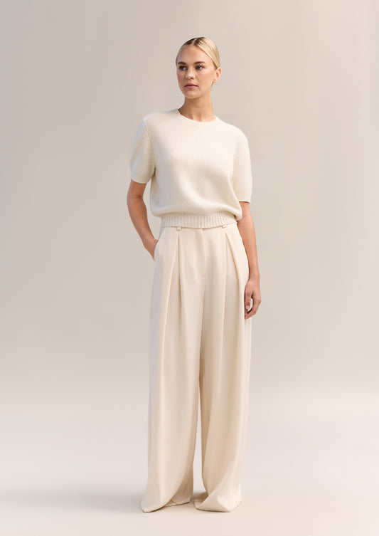 Dover Short Sleeve Knit Ivory