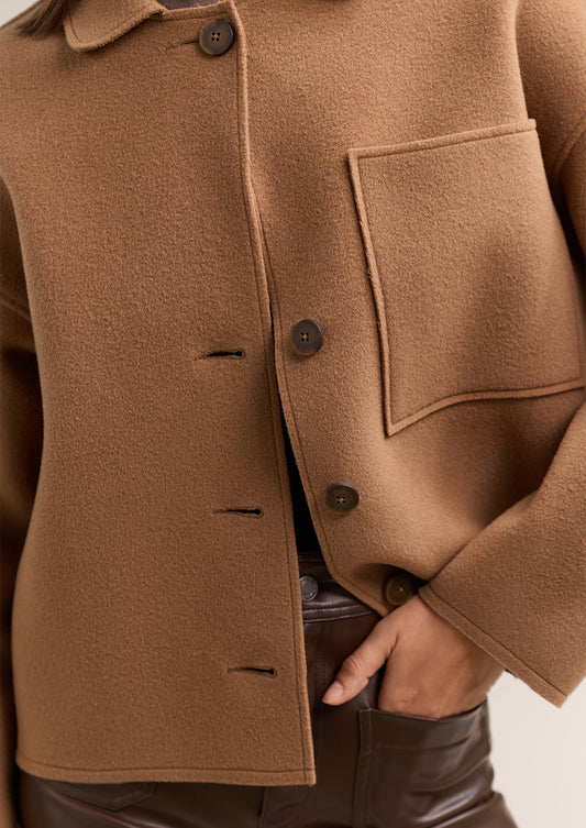 Gemma Wool Jacket Cognac