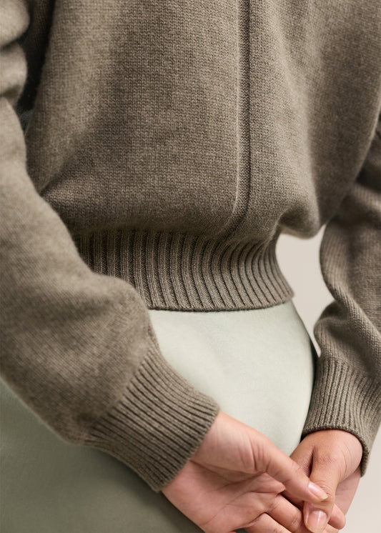 Harper Sweater Khaki Marle